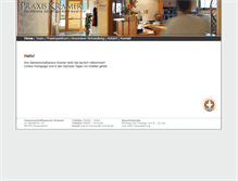 Tablet Screenshot of praxis-kramer.com